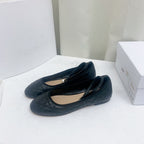 DIOR CD BALLET FLAT BLACK MOP