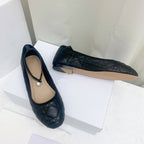 DIOR CD BALLET FLAT BLACK MOP