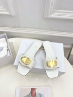 DIOR CD FOREVER HEELED 1.5CM WHITE
