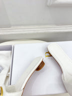 DIOR CD FOREVER HEELED 1.5CM WHITE