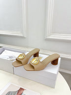DIOR CD FOREVER HEELED 5CM BEIGE