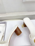 DIOR CD FOREVER HEELED 5CM WHITE