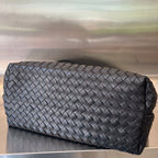 BOTTEGA VENETA LARGE ANDIAMO 45CM BLACK LAMBSKIN