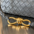 BOTTEGA VENETA SMALL ANDIAMO 25CM DARK GREY LAMBSKIN
