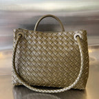 BOTTEGA VENETA MEDIUM ANDIAMO 32CM OLIVE LAMBSKIN