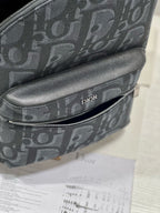 DIOR RIDER BACKPACK BLACK OBLIQUE JACQUARD