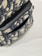 DIOR RIDER BACKPACK WHITE OBLIQUE JACQUARD