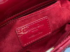 DIOR SMALL LADY D-JOY 22 RED PATENT CALFSKIN