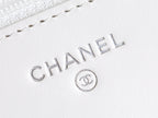 CHANEL WOC 19 WHITE LAMBSKIN SILVER HARDWARE