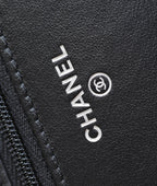 CHANEL WOC 19 BLACK LAMBSKIN SILVER HARDWARE