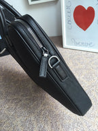 PRADA WORK BAG 36 IN BLACK GRAINED CALFSKIN