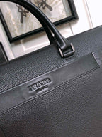 PRADA BRIEFCASE 40 IN BLACK GRAINED CALFSKIN