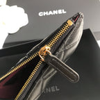CHANEL MOBILE PURSE 19.5 BLACK GRAINED CALFSKIN GOLD ICON