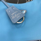 PRADA HOBO 22 BAG IN SAPPHIRE BLUE RE-NYLON