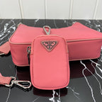 PRADA HOBO 22 BAG IN RK PINK RE-NYLON