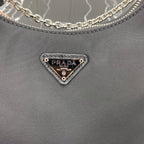 PRADA HOBO 22 BAG IN BLACK RE-NYLON