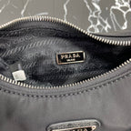 PRADA HOBO 22 BAG IN BLACK RE-NYLON