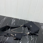 PRADA HOBO 22 BAG IN BLACK RE-NYLON