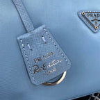 PRADA HOBO 22 BAG IN CERULEAN BLUE RE-NYLON