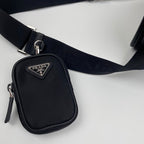 PRADA MESSENGER BAG 22 IN BLACK RE-NYLON