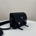 PRADA MESSENGER BAG 22 IN BLACK RE-NYLON