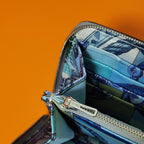 HERMES Zipper Wallet 20 Grey Epsom