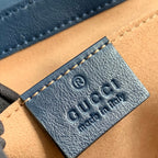 GUCCI MARMONT 22 HANDBAG IN WHITE CALFSKIN