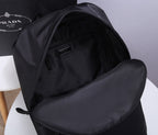 PRADA BACKPACK 39 IN BLACK RE-NYLON AND SAFFIANO LEATHER