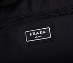 PRADA BACKPACK 39 IN BLACK RE-NYLON AND SAFFIANO LEATHER
