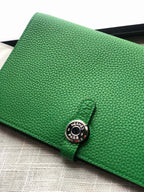 HERMES Dogon Wallet 20 Green Togo Shw