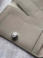 HERMES Dogon Wallet 20 Beige Togo Shw