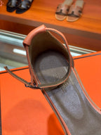 HERMES SANTORINI SANDAL FIRE CALFSKIN