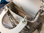 DIOR MINI LADY 17 BAG IN WHITE CALFSKIN