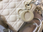 DIOR MINI LADY 17 BAG IN WHITE CALFSKIN