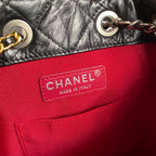 CHANEL GRABRIELLE SMALL 24 BACKPACK IN BLACK CALFSKIN