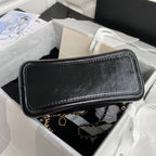 CHANEL GRABRIELLE SMALL 24 BACKPACK IN BLACK CALFSKIN