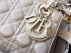 DIOR MEDIUM LADY 20 BAG IN WHITE CALFSKIN