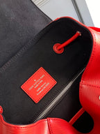 LOUIS VUITTON LV x SUPREME CHRISTOPHER SMALL BACKPACK 47 IN RED EPI CALFSKIN