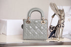 DIOR LADY 17 IN GRAY WITH CANNAGE PATTERN