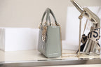 DIOR LADY 17 IN GRAY WITH CANNAGE PATTERN