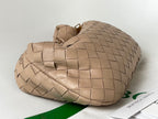 BOTTEGA VENETA MINI JODIE 27 IN MEDIUM BROWN LAMBSKIN