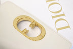 DIOR CARO MINI BAG 20 IN WHITE CALFSKIN