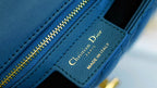 DIOR CARO MINI BAG 20 IN COBALT BLUE CALFSKIN