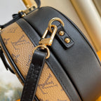 LOUIS VUITTON LV 25S PETITE BOITE CHAPEAU 17 IN BLACK MONOGRAM REVERSE CALFSKIN