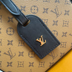 LOUIS VUITTON LV 25S PETITE BOITE CHAPEAU 17 IN BLACK MONOGRAM REVERSE CALFSKIN