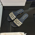 DIOR CD Mule Dway Slide 10mm Multi-motifs Style 51