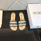 DIOR CD Mule Dway Slide 10mm Multi-motifs Style 50