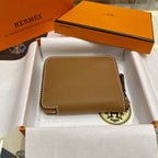 HERMES Compact Wallet 11.5 Tan Epsom