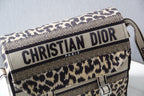 DIOR CAMP DOUBLE BUCKLE BAG 28 IN MIZZA BEIGE CANVAS