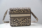DIOR CAMP DOUBLE BUCKLE BAG 28 IN MIZZA BEIGE CANVAS
